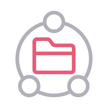 vektör renk çizgisi simgesini paylaş