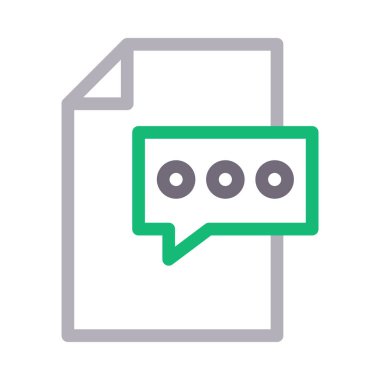 belge vektör renk çizgisi simgesi