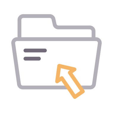 dosya vektör renk çizgisi simgesi