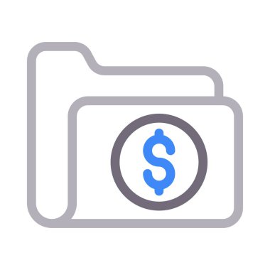 dosya vektör renk çizgisi simgesi