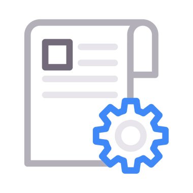 kağıt vektör renk çizgisi simgesi