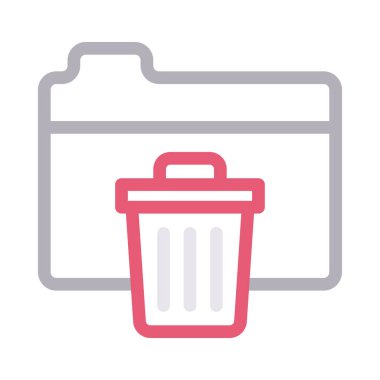 Geri dönüşüm vektör renk çizgisi simgesi