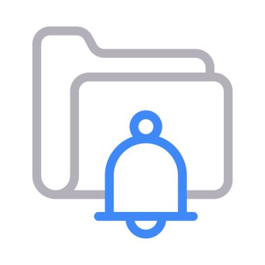 bildirim vektörü renk çizgisi simgesi