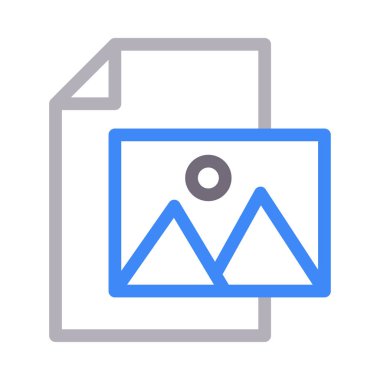 dosya vektör renk çizgisi simgesi