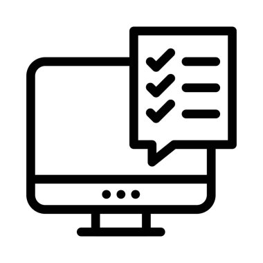 proje vektörü ince çizgi simgesi