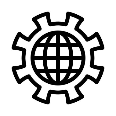 SEO vektör ince çizgi simgesi