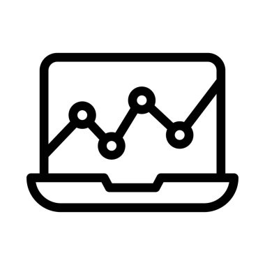 grafik vektörü ince çizgi simgesi