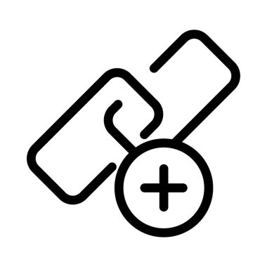 Artı vektör ince çizgi simgesi