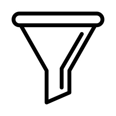 filtre vektörü ince çizgi simgesi