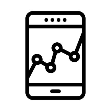 grafik vektörü ince çizgi simgesi