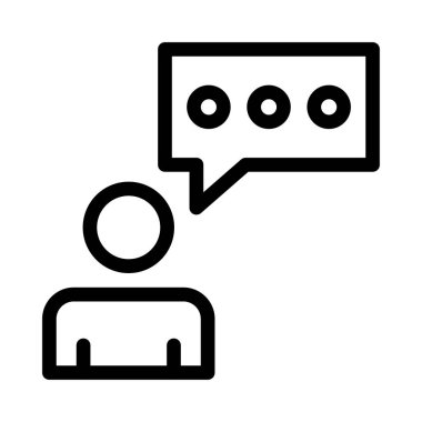 vektör ince çizgi simgesini destekle