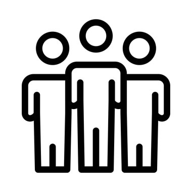 takım vektör ince çizgi simgesi