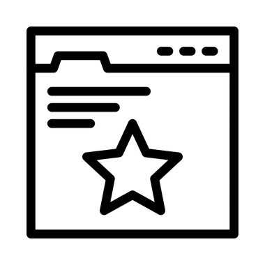 tarayıcı vektörü ince çizgi simgesi