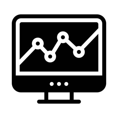 grafik vektör düz simgesi