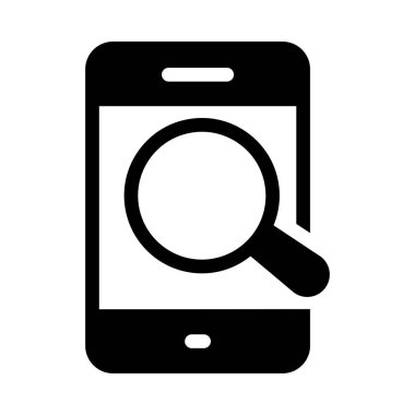 tarayıcı vektörü glyph düz simgesi