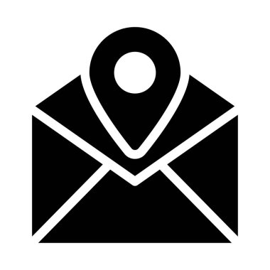 harita vektör düz simgesi