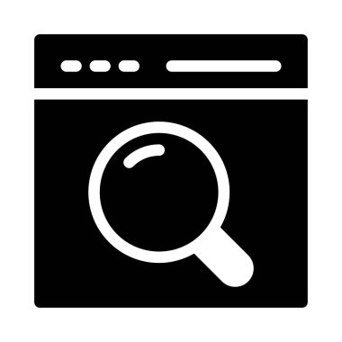 Web sayfası vektör simgesi düz simgesi