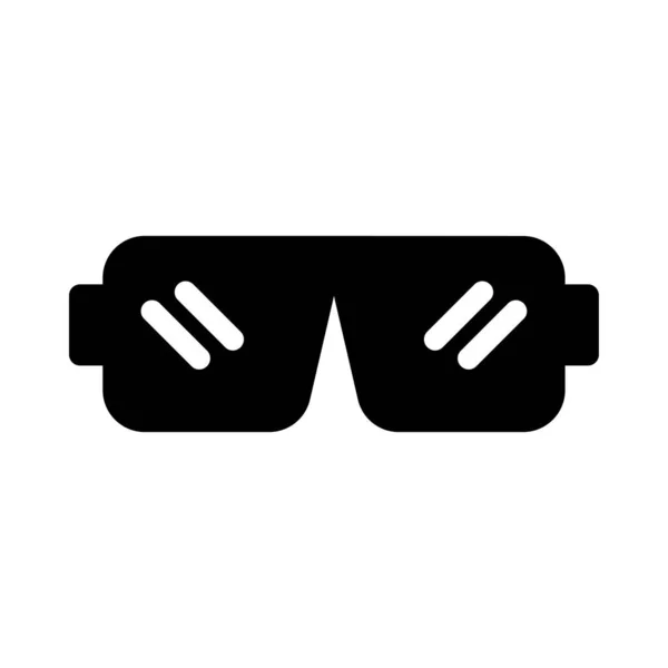 Goggles Vector Glyph Flat Icon — Stock Vector
