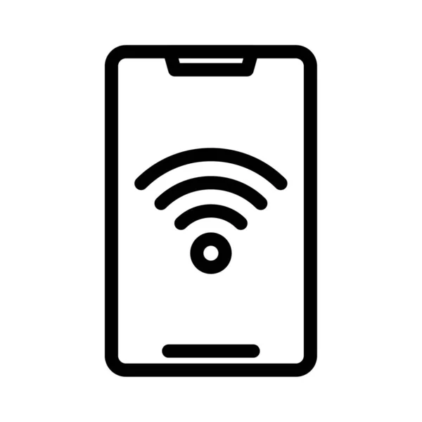 Wifi Vektor Thin Line Symbol — Stockvektor