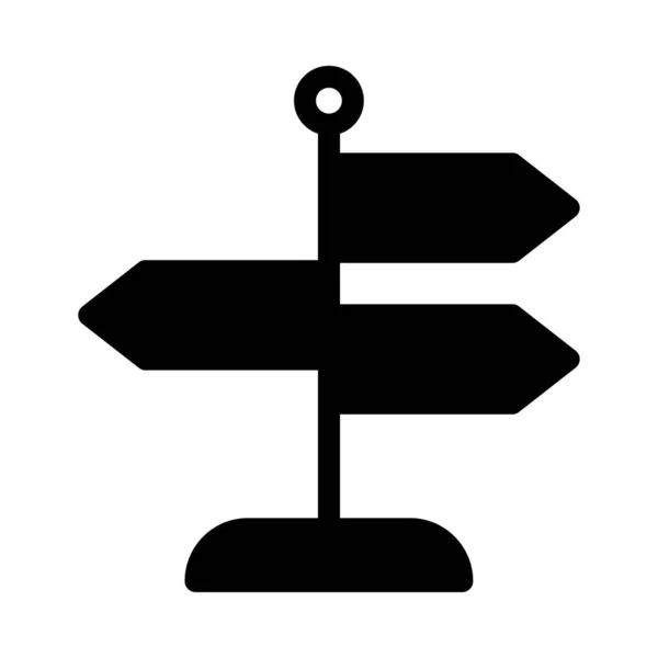 Board Vektor Glyphen Flaches Symbol — Stockvektor