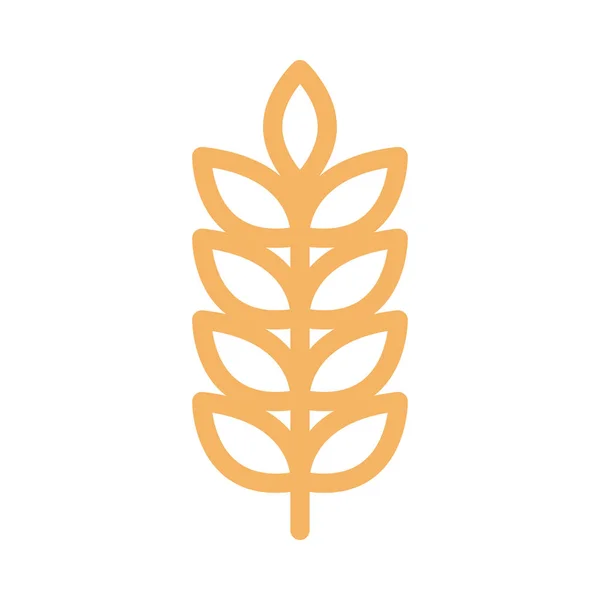 Wheat Vector Color Line Icon — Stock Vector