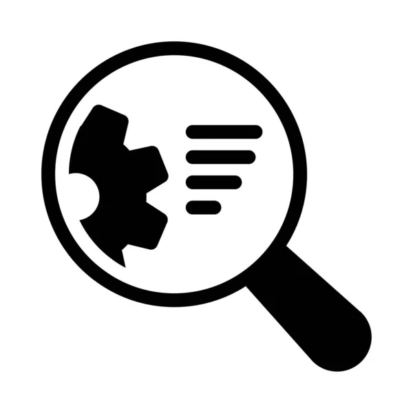 Search Vector Glyph Flat Icon — Stock Vector