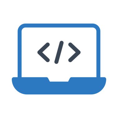 programlama vektörü renk simgesi 