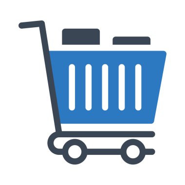 Alışveriş vektörü renk simgesi 