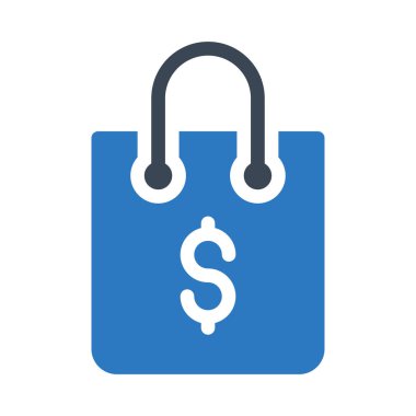 Alışveriş vektörü renk simgesi 