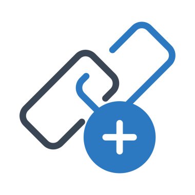 Artı vektör renk simgesi 