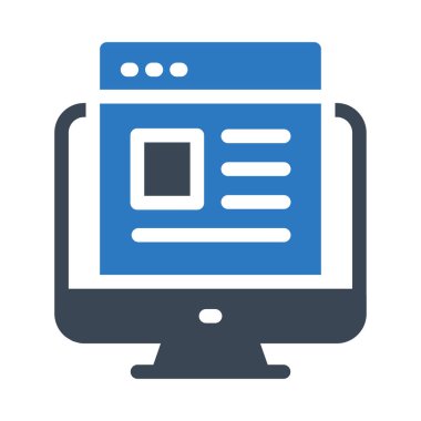 Web vektörü renk simgesi 