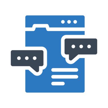 tartışma vektörü renk simgesi 