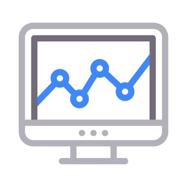 grafik vektör renk çizgisi simgesi 