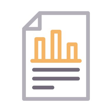 dosya vektör renk çizgisi simgesi 