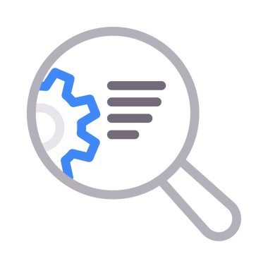 Arama vektörü renk çizgisi simgesi 