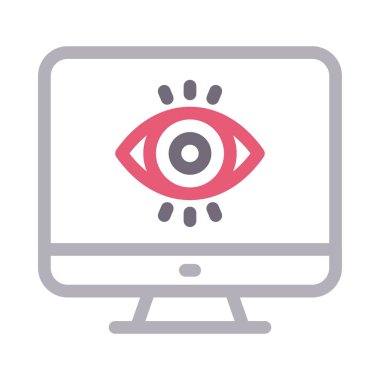 Seo vektör renk çizgisi simgesi 