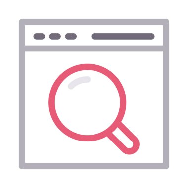 Web sayfası renk çizgisi simgesi 