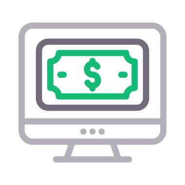 çevrimiçi vektör renk çizgisi simgesi 