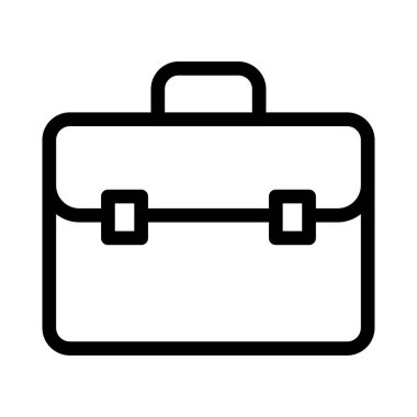 çanta vektör renk çizgisi simgesi 