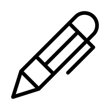 kalem vektörü renk çizgisi simgesi 