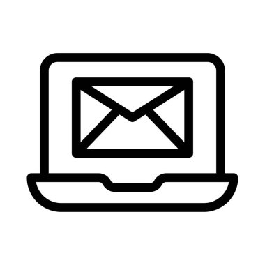 ileti vektör renk çizgisi simgesi 