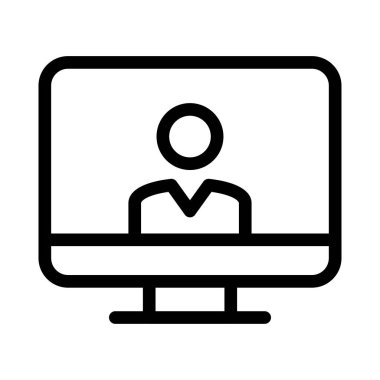 kullanıcı vektörü renk çizgisi simgesi 