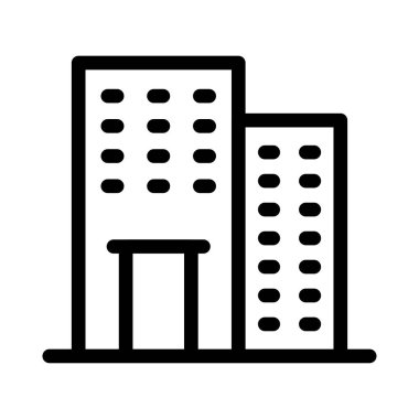 ofis vektörü renk çizgisi simgesi 