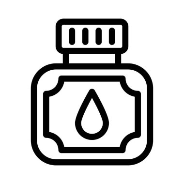 pot vektör renk çizgisi simgesi 