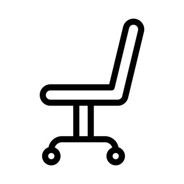 koltuk vektörü renk çizgisi simgesi 