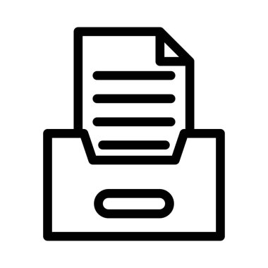 arşiv vektör renk çizgisi simgesi 