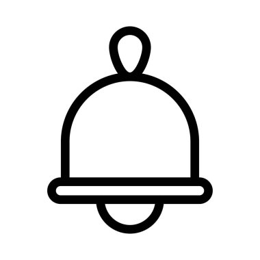 çan vektör renk çizgisi simgesi 