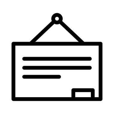 asma vektör renk çizgisi simgesi 