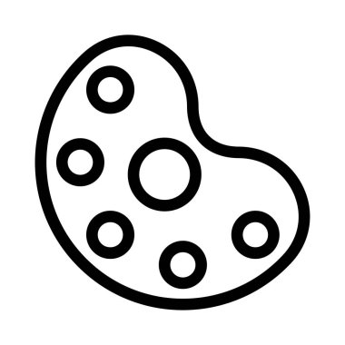 palet vektör renk çizgisi simgesi 