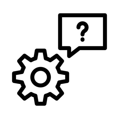 yardımcı vektör renk çizgisi simgesi 